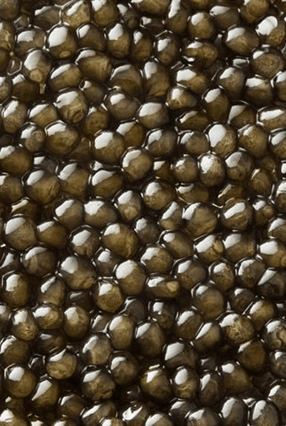 Close view of selected Maison Rocheval caviar pearls